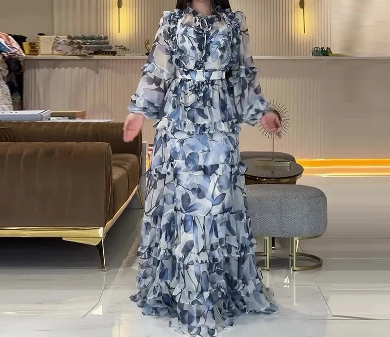 Long Dresses Floral Print