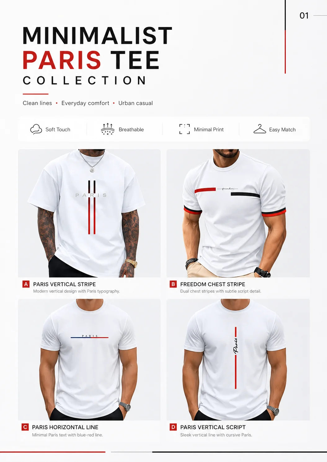 Summer Men's T-shirt Top Casual Loose Fit Oversized T-shirt PARI Letter Pattern Printed Round Neck Short Sleeved Homme Vêtement