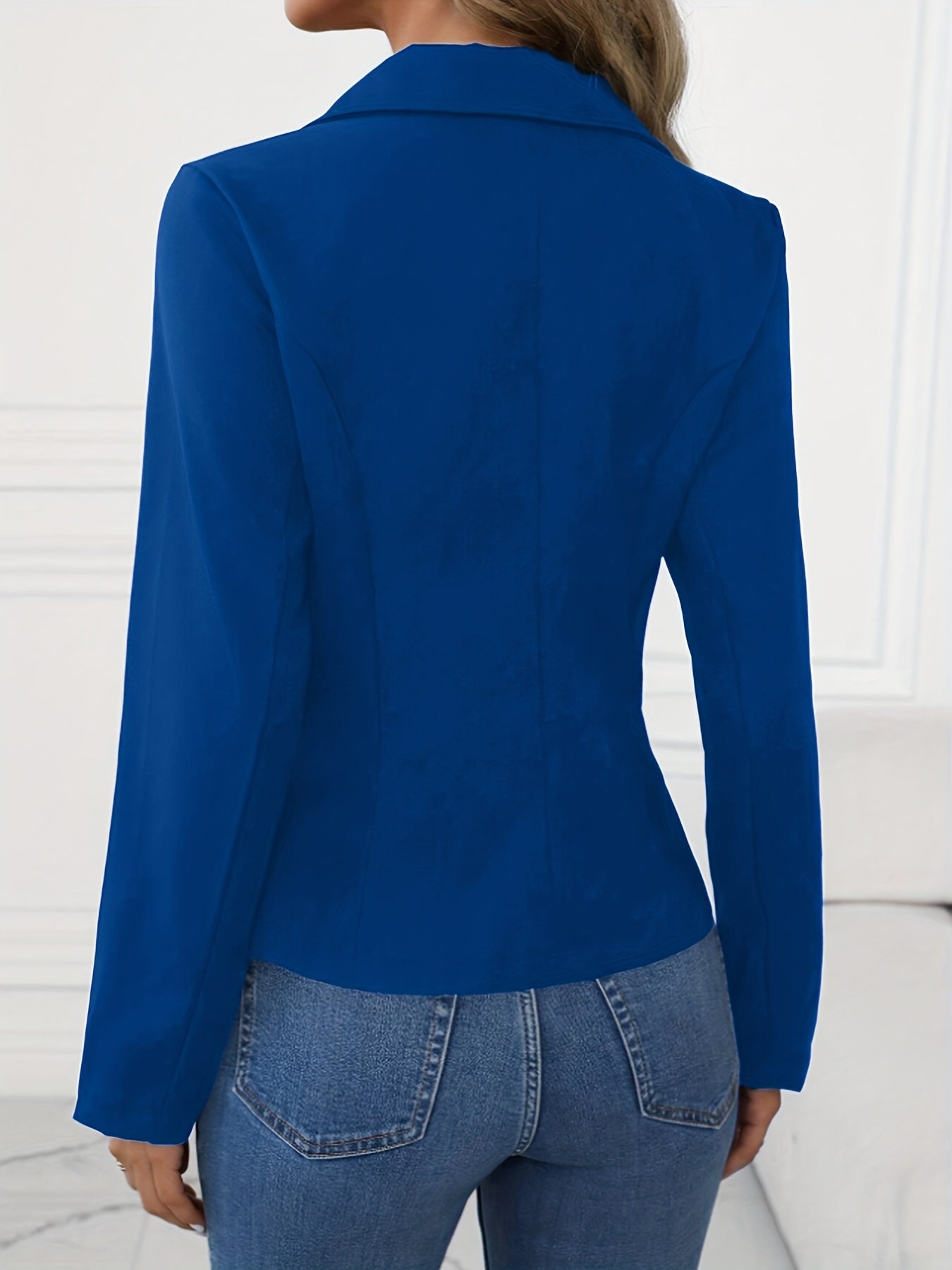 I Autumn New Fashion and Elegant Temperament Commuting Versatile Black Slim Suit Jacket Women's Temperament Commuting Versatile Casual  Suit Jacket