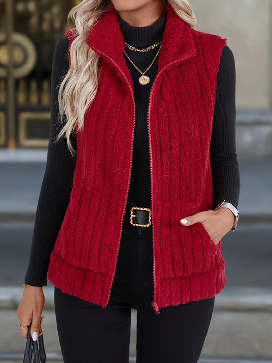 Red Plush Vest