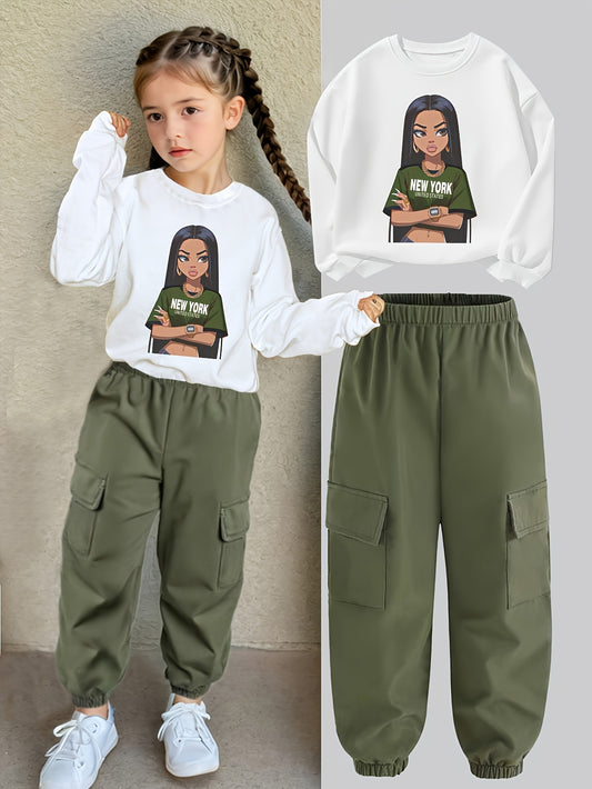 Girls 2pcs Outfit Set