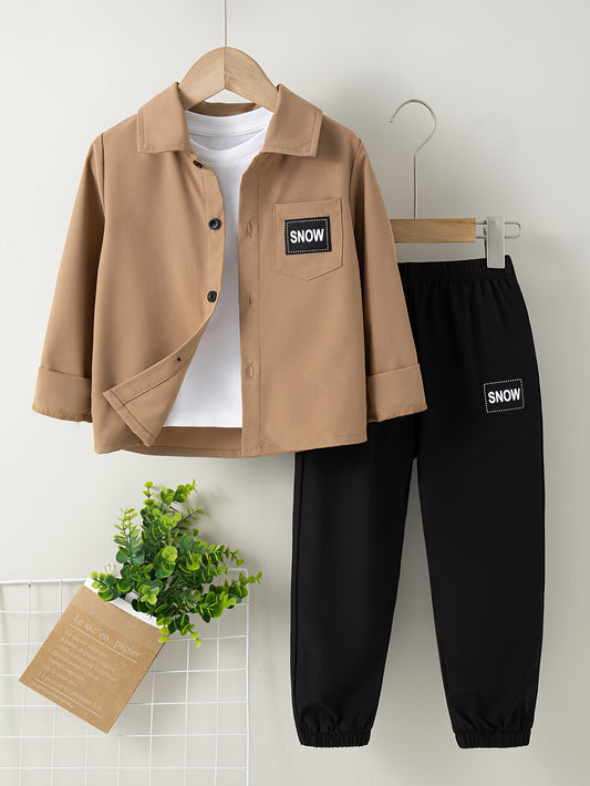 2pcs Pants Set Comfy Boys