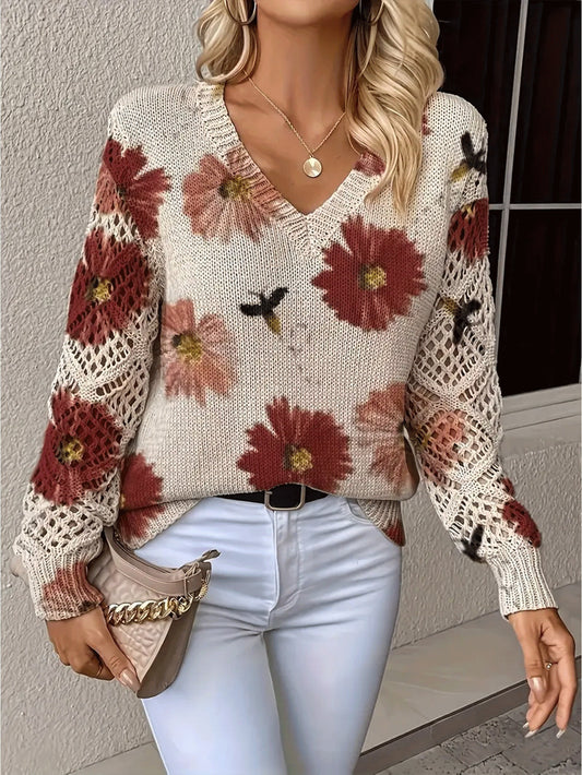 Women V-Neck Sweater