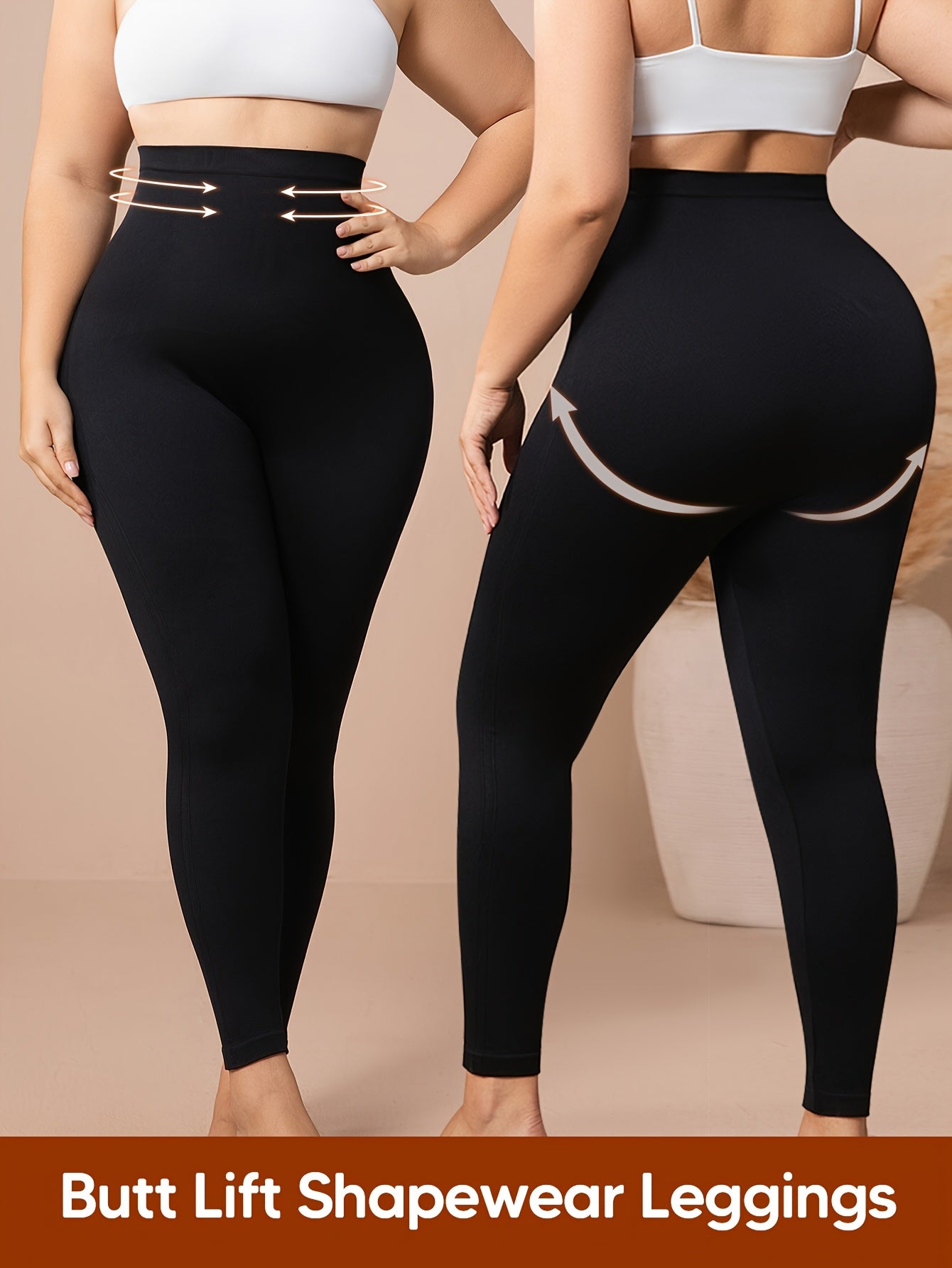 Women's Full-Body Shaping Leggings - Butt Lift & Tummy Control One-Piece Tights, Low-Compression Shapewear Pants, Seamless Underwear for & Casual Attire, Breathable Postpartum Bodysuit