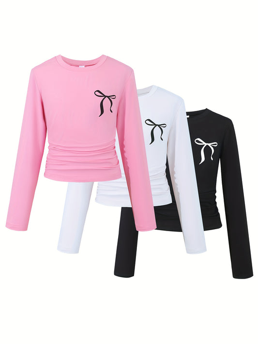 3pcs Girls Elegant ruffled