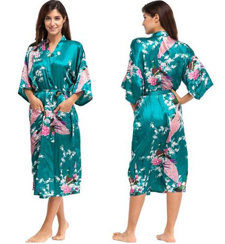 Women Satin Robe Silk Robes Night Sexy - keikeishopping