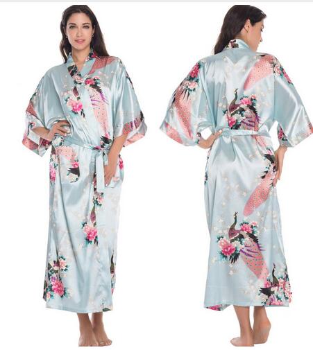 Women Satin Robe Silk Robes Night Sexy - keikeishopping
