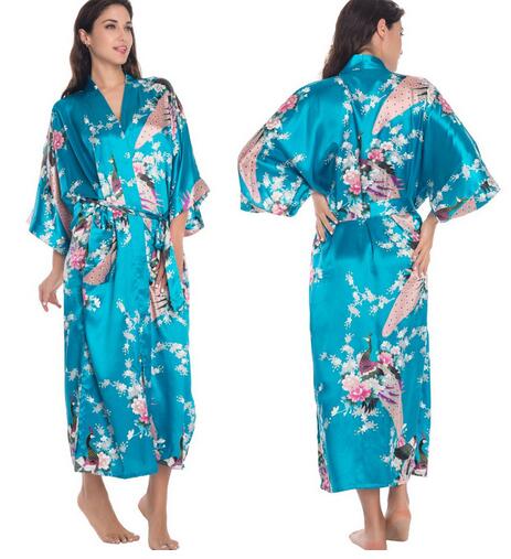 Women Satin Robe Silk Robes Night Sexy - keikeishopping
