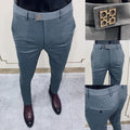 Men's Suit Pants Fashion Business Casual Slim - keikeishopping