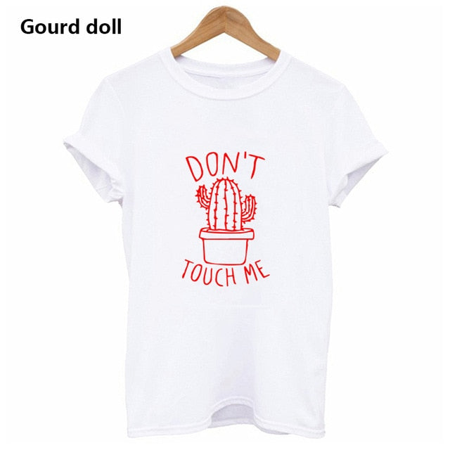 Women's T-Shirt Cotton Funny Round neck - keikeishopping