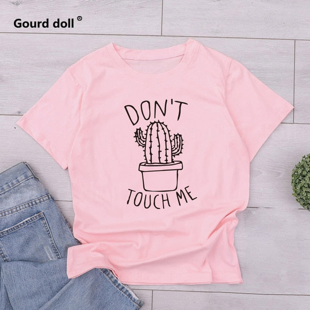 Women's T-Shirt Cotton Funny Round neck - keikeishopping
