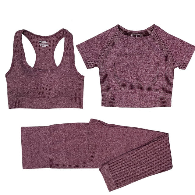 Women Vital Yoga Set Workout Shirts Sport - keikeishopping