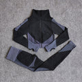 Women Fitness Sport Yoga Suit Seamless Women Yoga Sets Long Sleeve Yoga Clothing Female Sport Gym Suits Wear Running Clothes - keikeishopping