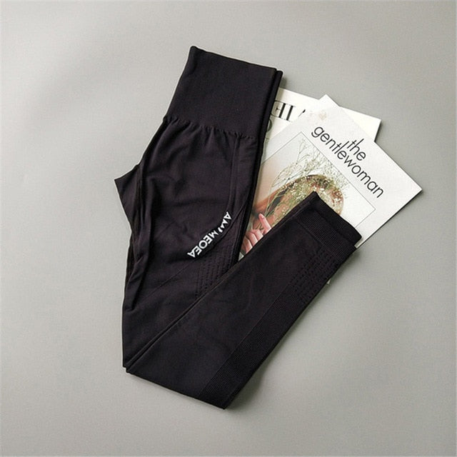 Women's Sports Pants Seamless Leggings Women Fitness Tummy Control Pants Sports Leggings Gym High Waist Skinny Leggings - keikeishopping