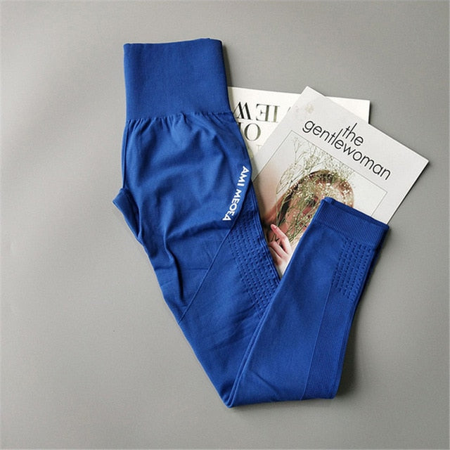 Women's Sports Pants Seamless Leggings Women Fitness Tummy Control Pants Sports Leggings Gym High Waist Skinny Leggings - keikeishopping