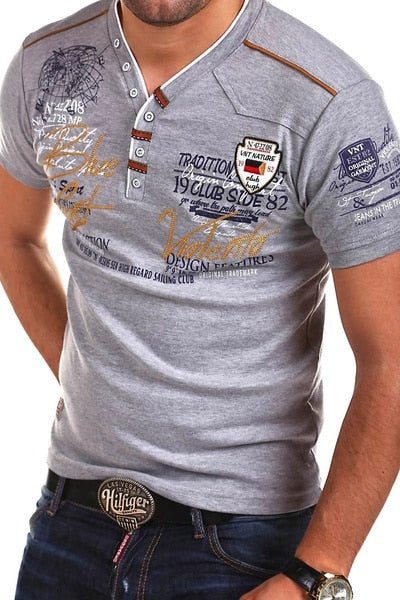 ZOGAA 2019 Summer Men T Shirt Cotton Short Sleeve T-shirt Mens Brand Casual Breathable Personality Tops Plus Size Men T Shirts - keikeishopping