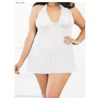 Women Sexy Charming  Sleepwear Underwear  Lace  Nightgown Big Size Dress - keikeishopping