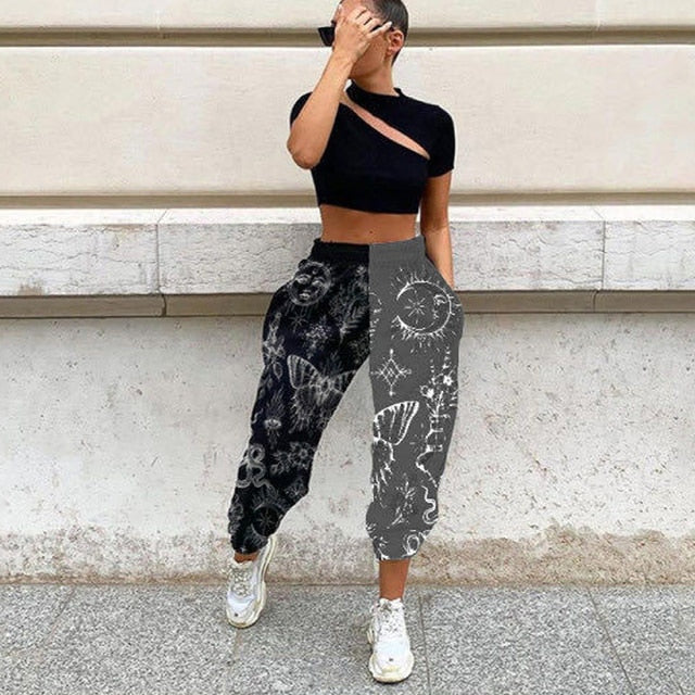 Women Fashion High Waist Wide Leg - keikeishopping