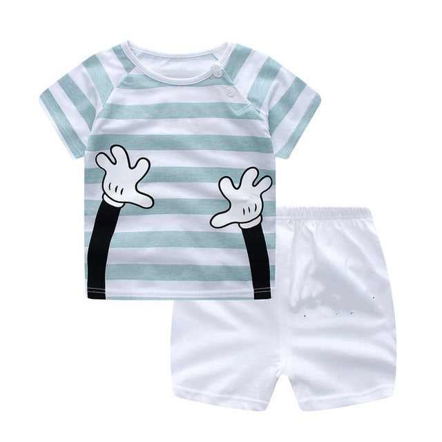Unni-yun Casual Baby Kids Sport Clothing Plaid Lion Clothes Sets for Boys Costumes 100% Cotton Baby Clothes 6M -4 Years Old - keikeishopping