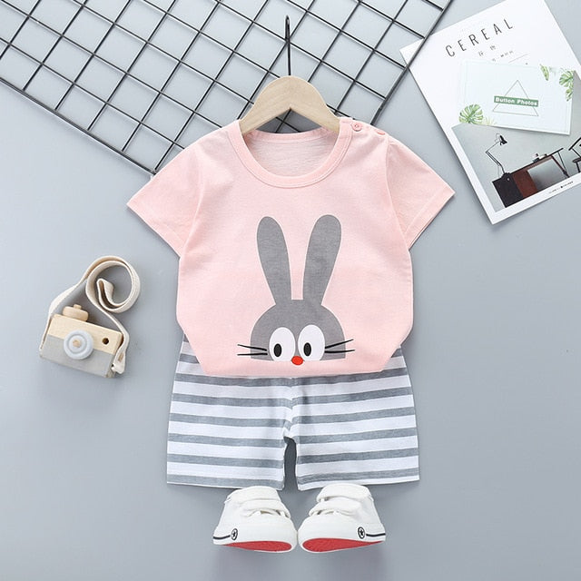 Unni-yun Casual Baby Kids Sport Clothing Plaid Lion Clothes Sets for Boys Costumes 100% Cotton Baby Clothes 6M -4 Years Old - keikeishopping