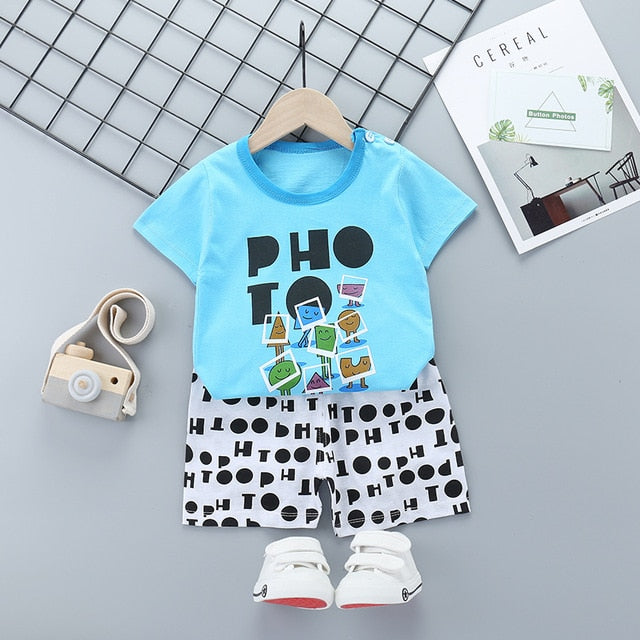 Unni-yun Casual Baby Kids Sport Clothing Plaid Lion Clothes Sets for Boys Costumes 100% Cotton Baby Clothes 6M -4 Years Old - keikeishopping