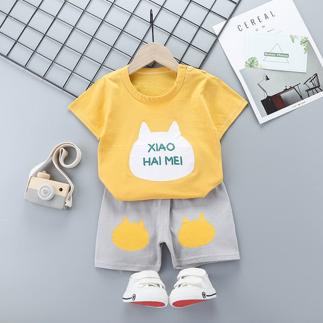 Unni-yun Casual Baby Kids Sport Clothing Plaid Lion Clothes Sets for Boys Costumes 100% Cotton Baby Clothes 6M -4 Years Old - keikeishopping