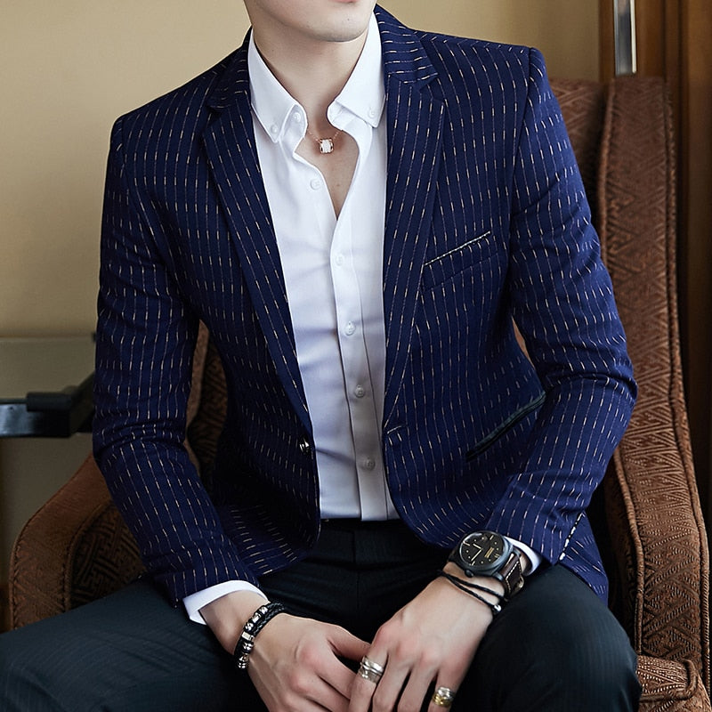 Men's Slim Fit Blazer - keikeishopping