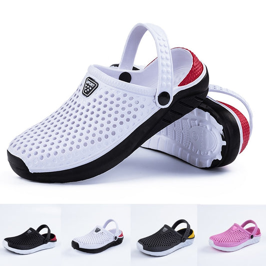 Unisex Fashion Beach Sandals Thick Sole Slipper Waterproof Anti-Slip Sandals Flip Flops for Women Men - keikeishopping