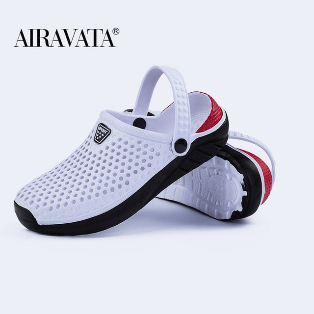Unisex Fashion Beach Sandals Thick Sole Slipper Waterproof Anti-Slip Sandals Flip Flops for Women Men - keikeishopping