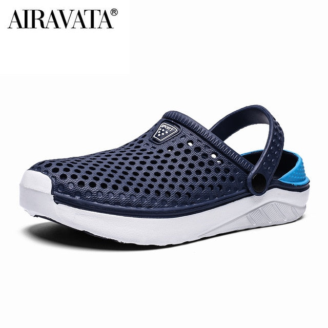 Unisex Fashion Beach Sandals Thick Sole Slipper Waterproof Anti-Slip Sandals Flip Flops for Women Men - keikeishopping