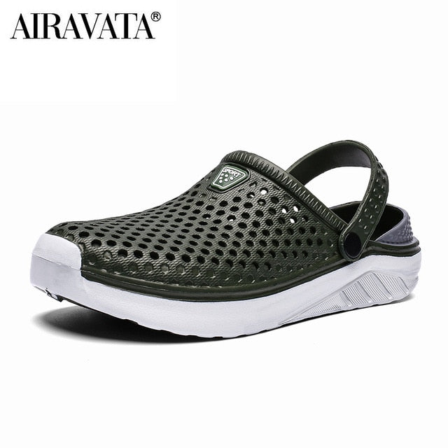 Unisex Fashion Beach Sandals Thick Sole Slipper Waterproof Anti-Slip Sandals Flip Flops for Women Men - keikeishopping