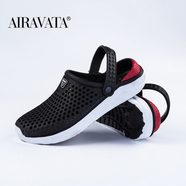 Unisex Fashion Beach Sandals Thick Sole Slipper Waterproof Anti-Slip Sandals Flip Flops for Women Men - keikeishopping