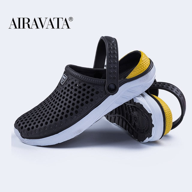 Unisex Fashion Beach Sandals Thick Sole Slipper Waterproof Anti-Slip Sandals Flip Flops for Women Men - keikeishopping