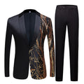 Men's black  Sequin Party Blazer Slim Fit - keikeishopping