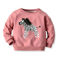 Toddler Boys Girls Sweatshirts Hoodies for Girl Jumper Zebra Pattern Long Sleeve Pullover Kids Clothes Girl Boy Fall Winter Coat