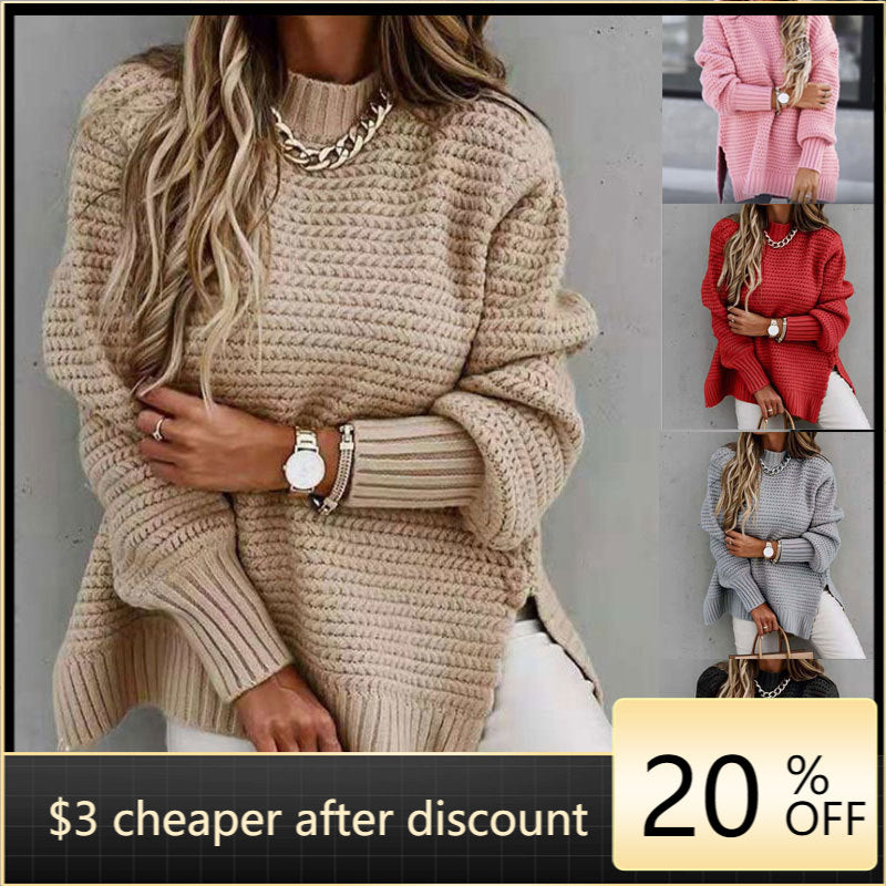 Winter Solid Clothes Turtleneck Women 2021 Loose Korean Fashion Oversized Pullover Elegant Knitted Sweater Pullovers Fashion